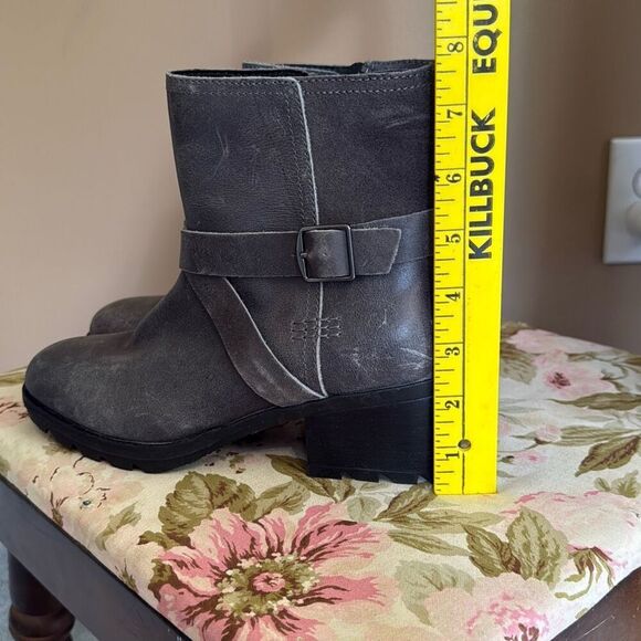 Sorel Cate buckle Quarry gray boots women’s size 6.5 leather waterproof minimali - Picture 7 of 7